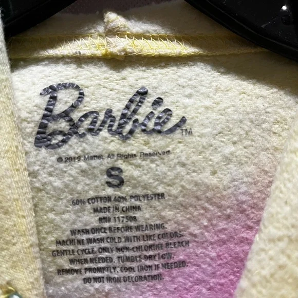 Barbie tie dye sweatshirt with hoodie - Picture 4 of 16